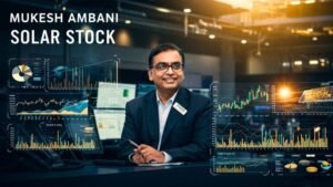 Mukesh Ambani Solar Stock 9 Percente Up